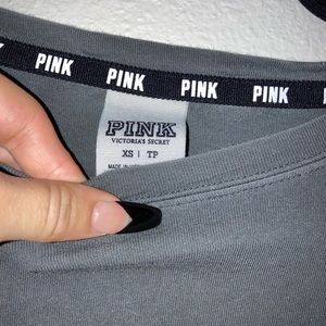 PINK Long sleeve Grey comfy Shirt